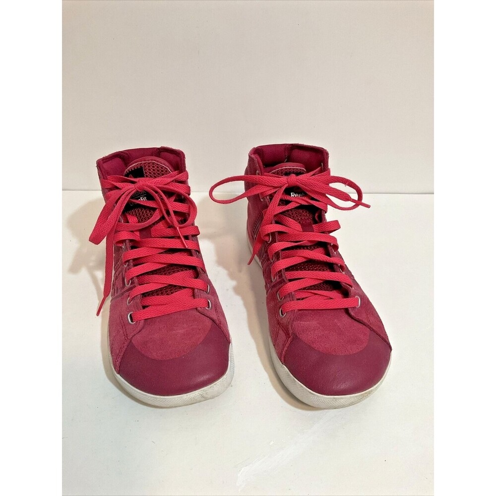 Reebok CrossFit Lite Tr Women's 7.5 Raspberry Red Sneakers Hi Tops Padded